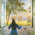 Balthasar Balthus, Girl in a Window Fine Art Reproduction Oil Painting