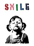  Banksy, Smile Fine Art Reproduction Oil Painting