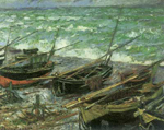 Claude Monet, Fishing Boats Fine Art Reproduction Oil Painting