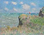 Claude Monet, The Cliff Walk Fine Art Reproduction Oil Painting