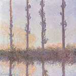 Claude Monet, The Four Poplars Fine Art Reproduction Oil Painting