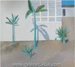 David Hockney, A Hollywood Garden Fine Art Reproduction Oil Painting