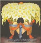 Diego Rivera, Flower Seller Fine Art Reproduction Oil Painting