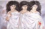 Enrique Grau, The Three Graces Fine Art Reproduction Oil Painting