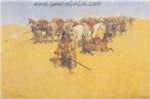 Frederic Remington, An Old-Time Plains Fight Fine Art Reproduction Oil Painting