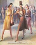 Guy Pene du Bois, Forty-Second Street Fine Art Reproduction Oil Painting