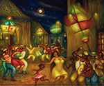 Hector Molne, Conga Camagueyana Fine Art Reproduction Oil Painting