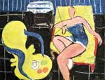 Henri Matisse, Woman on a Dark Background Fine Art Reproduction Oil Painting