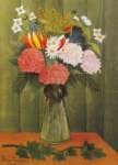 Henri Rousseau, Flowers in a Vase Fine Art Reproduction Oil Painting