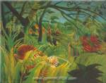 Henri Rousseau, Surprise! Fine Art Reproduction Oil Painting