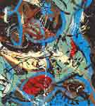 Jackson Pollock, (Composition with Pouring II) Fine Art Reproduction Oil Painting