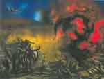 Jackson Pollock, Landscape with Steer Fine Art Reproduction Oil Painting