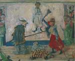 James Ensor, Masks Fighting over a Hanged Man Fine Art Reproduction Oil Painting