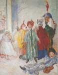 James Ensor, The Strange Masks Fine Art Reproduction Oil Painting