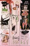 Jean-Michel Basquiat, Quality Meats for the Public (3 Panels) Fine Art Reproduction Oil Painting