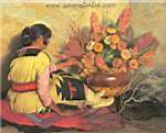 Joseph Henry Sharp, Crucita A Taos Indian Girl Fine Art Reproduction Oil Painting