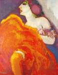 Kees van Dongen, Dancer in Red Fine Art Reproduction Oil Painting