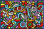 Keith Haring, Untitled 1986c Fine Art Reproduction Oil Painting