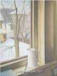 Lionel FitzGerald, From an Upstairs Window Winter Fine Art Reproduction Oil Painting