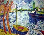 Maurice de Vlaminck, The River Seine at Chatou Fine Art Reproduction Oil Painting