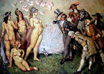 Norman Lindsay, The Introduction Fine Art Reproduction Oil Painting