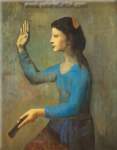 Pablo Picasso, Woman with a Fan Fine Art Reproduction Oil Painting