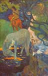 Paul Gauguin, The White Horse Fine Art Reproduction Oil Painting