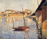 Paul Signac, A Clipper, Asnieres Fine Art Reproduction Oil Painting