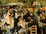 Pierre August Renoir, Moulin de la Galette Fine Art Reproduction Oil Painting