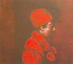 Rafael Coronel, Portrait in Red Fine Art Reproduction Oil Painting