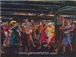 Reginald Marsh, Subway-14th Street Fine Art Reproduction Oil Painting