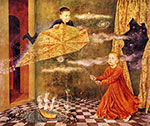 Remedios Varo, Portrait of the Children of Andrea and Lorenzo Vil Fine Art Reproduction Oil Painting