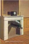 Rene Magritte, Time Transfixed Fine Art Reproduction Oil Painting