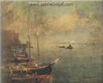 Robert Henri, Hudson River Dock Fine Art Reproduction Oil Painting