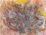 Roberto Matta, Foot Choreography Fine Art Reproduction Oil Painting