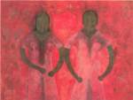 Rufino Tamayo, Dos Mujeres en Rojos Fine Art Reproduction Oil Painting