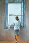 Salvador Dali, Girl Standing at the Window Fine Art Reproduction Oil Painting