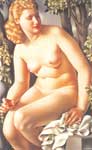 Tamara de Lempicka, Suzanne Bathing Fine Art Reproduction Oil Painting