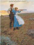 Tom Lovell, Target Practice Fine Art Reproduction Oil Painting