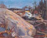 Tom Thomson, The Lumber Dam Fine Art Reproduction Oil Painting