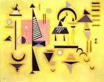 Vasilii Kandinsky, Decisive Pink Fine Art Reproduction Oil Painting