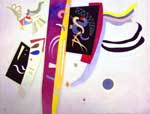 Vasilii Kandinsky, Orange Violet Fine Art Reproduction Oil Painting