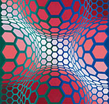 Victor Vasarely, Pillango II Fine Art Reproduction Oil Painting