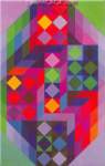 Victor Vasarely, Tridum R-R Fine Art Reproduction Oil Painting